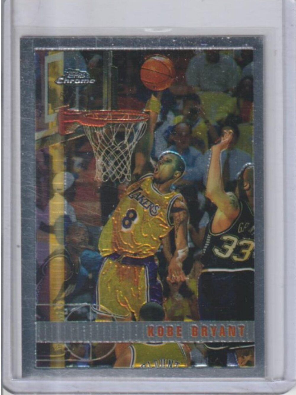 Kobe Bryant 1997-98 Topps Chrome 2nd Year Card #171 HOF Los Angeles Lakers